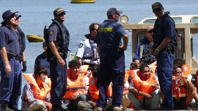 possible asylum seekers being transferred to Christmas Island (User Submitted: Michael Neist)