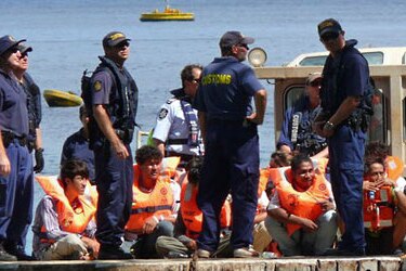 possible asylum seekers being transferred to Christmas Island (User Submitted: Michael Neist)