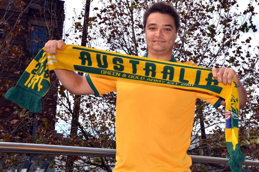 Socceroos fan Luke Wilby is making the trip to Brazil for the World Cup.
