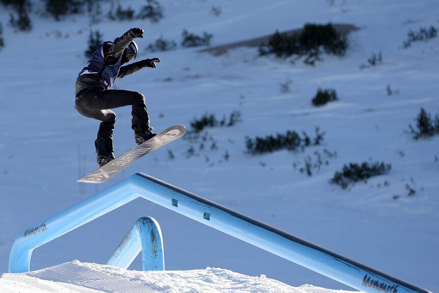 Shaun White in slopestyle qualifying for Sochi