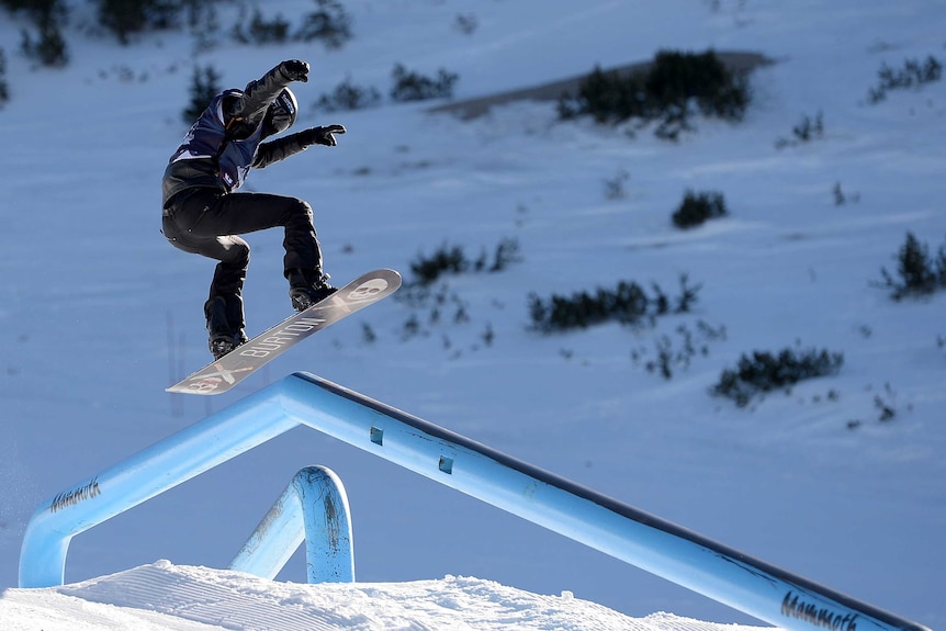 Shaun White in slopestyle qualifying for Sochi