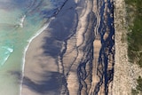 Oily wasteland: The spill is blanketing the once pristine south-east Queensland coastline.
