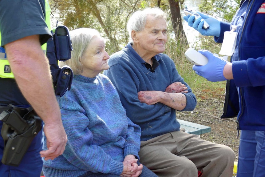 Rescued couple Gordon and Hazel Pickery