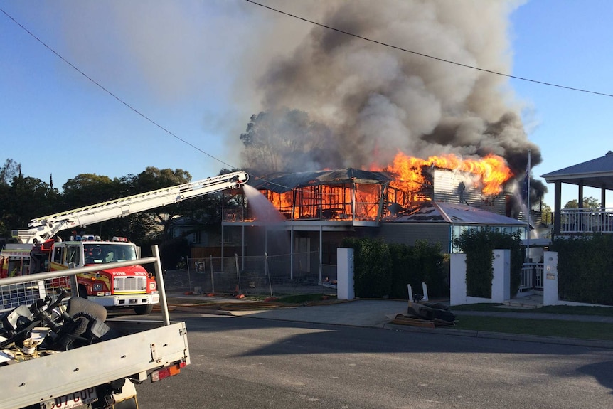 Gorman Street house on fire in Kedron