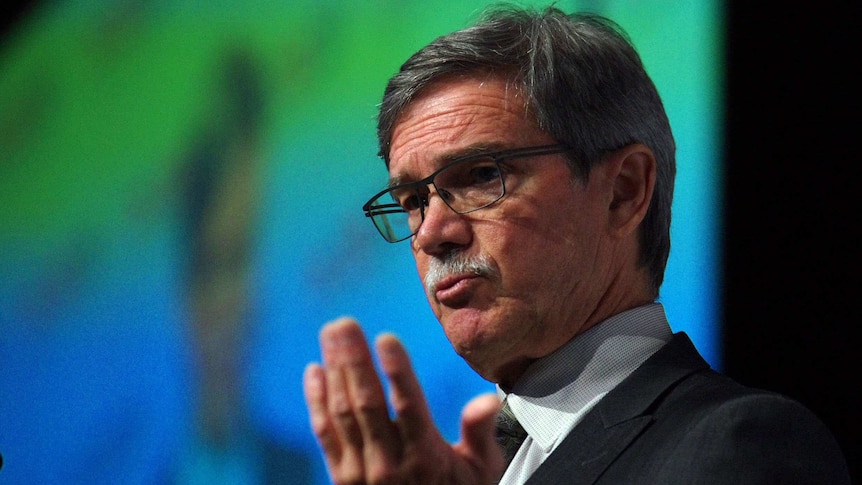 Close-up of WA Treasurer Mike Nahan.