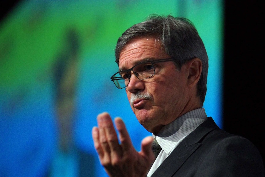 Close-up of WA Treasurer Mike Nahan.