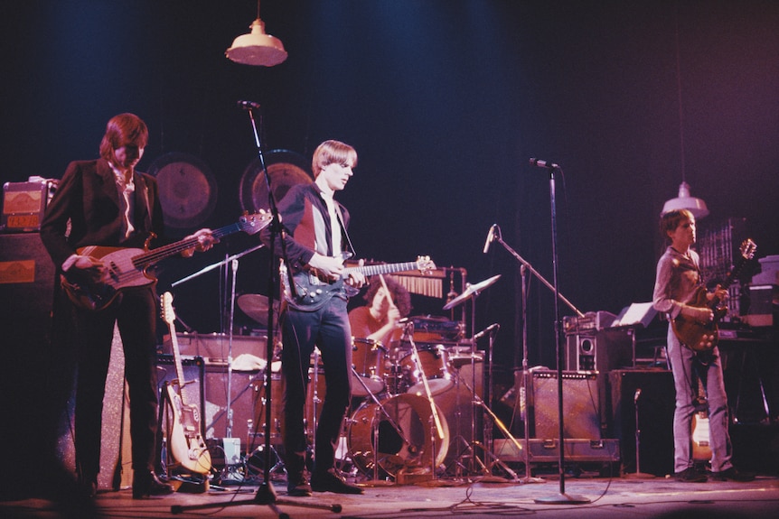 the rock band Television on stage performing in 1977