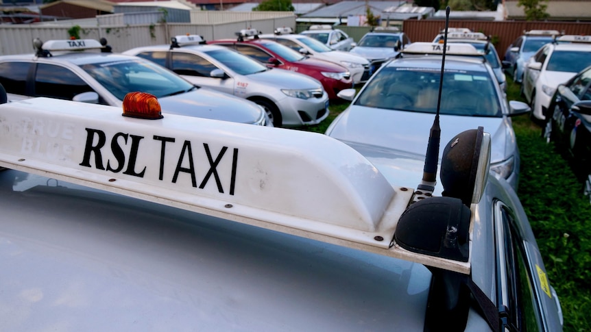 a taxi graveyard