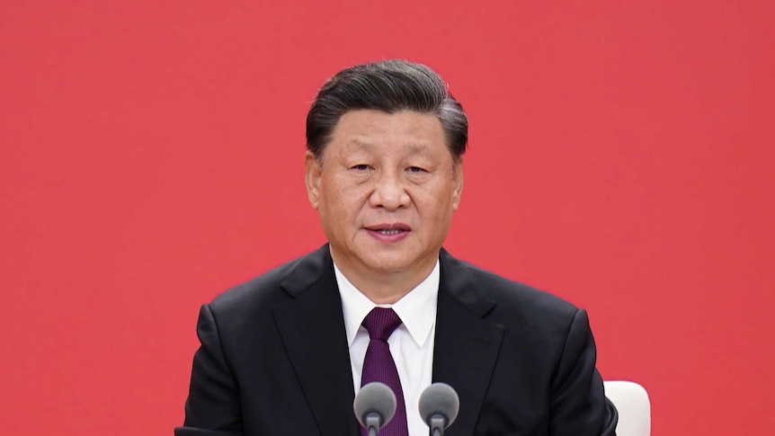 Chinese President Xi Jinping speaks during an event.