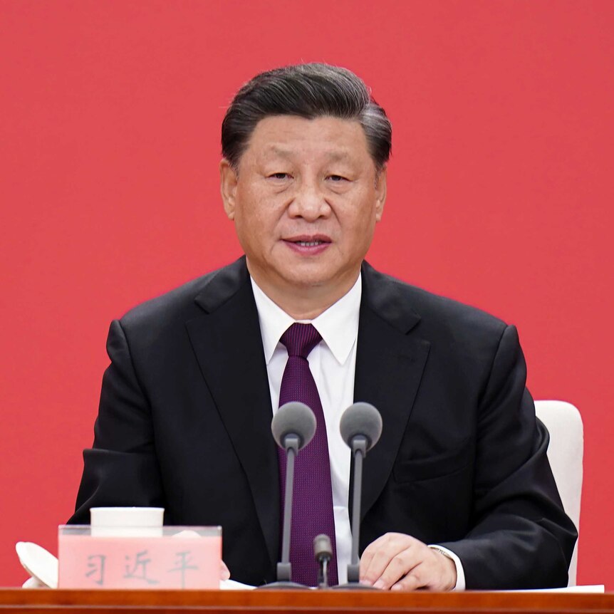 Chinese President Xi Jinping speaks during an event.