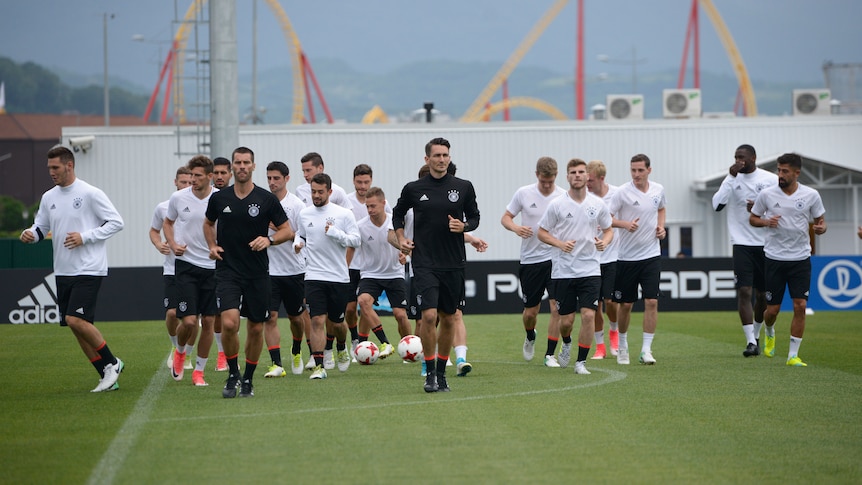 Germany trains at Confederations Cup camp