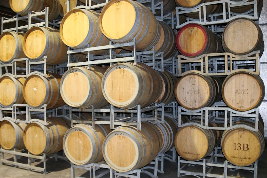 Wine barrels