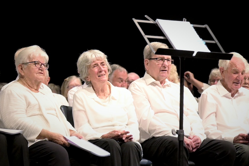 A choir of elderly people