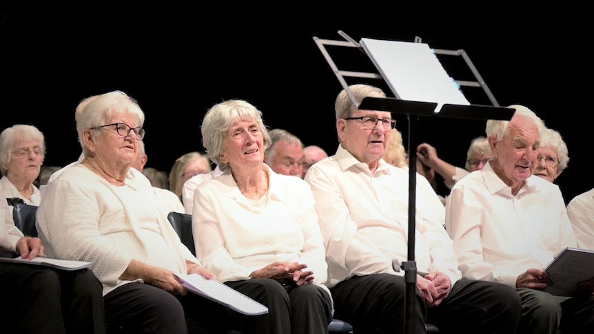 A choir of elderly people