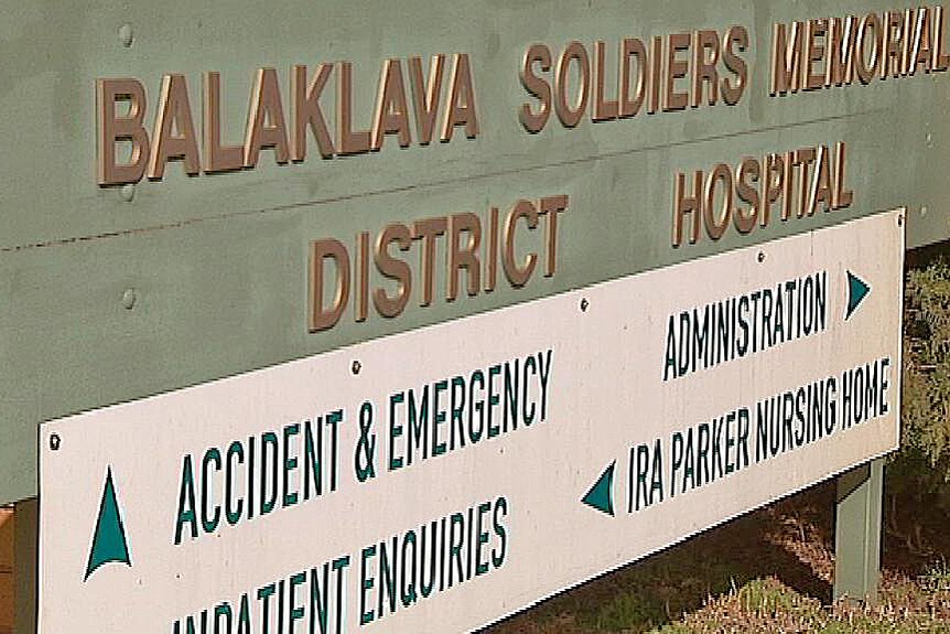 Balaklava Hospital sign
