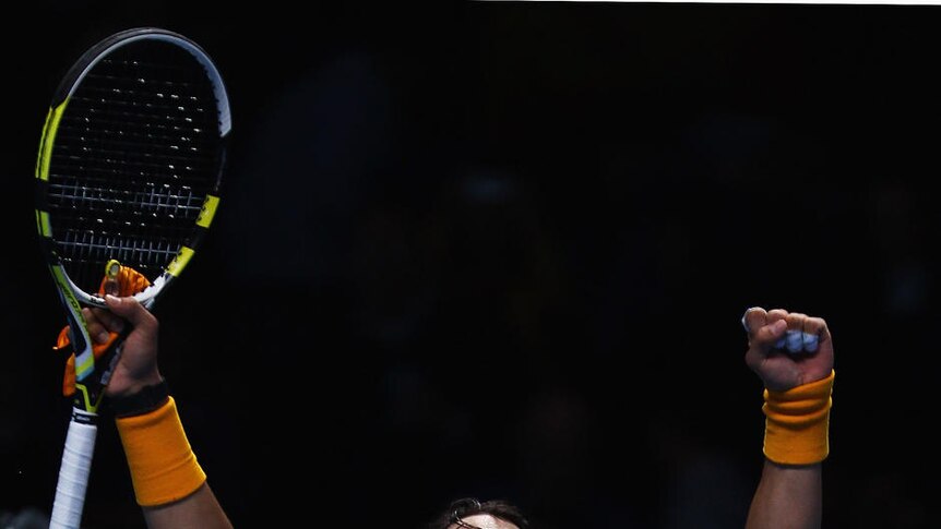 Two from two... Rafael Nadal has won both of his matches in London.
