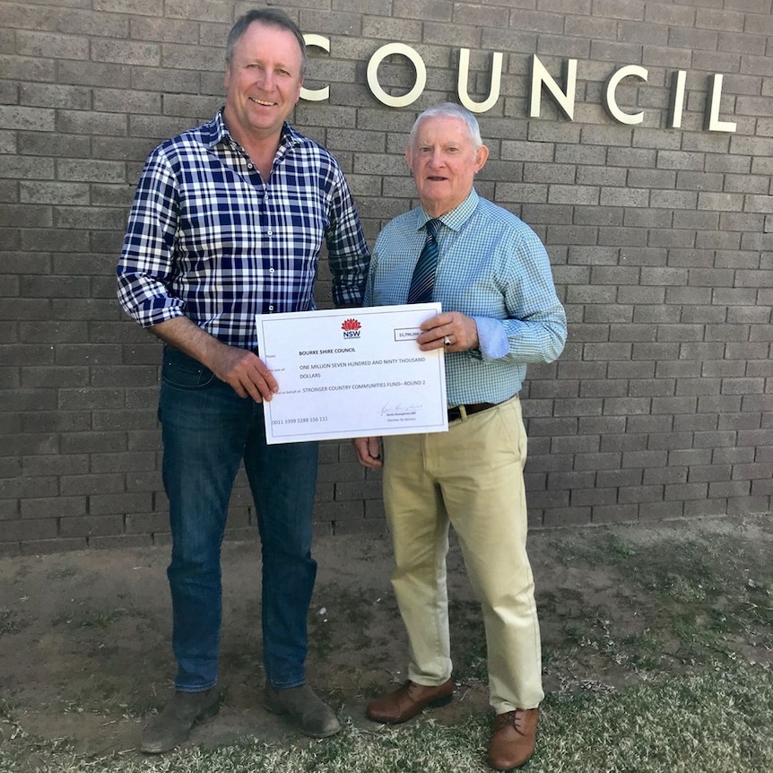 Bourke Shire Council Mayor and Kevin Humphries