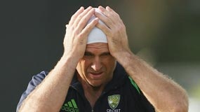 Matthew Hayden feels the heat at Australian nets in St Vincent