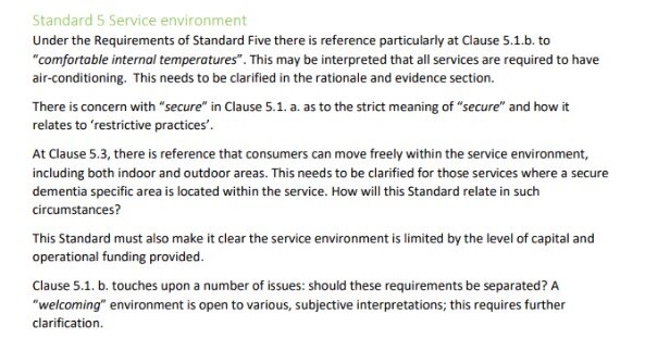 A screenshot of text headed "Standard 5 Service environment".