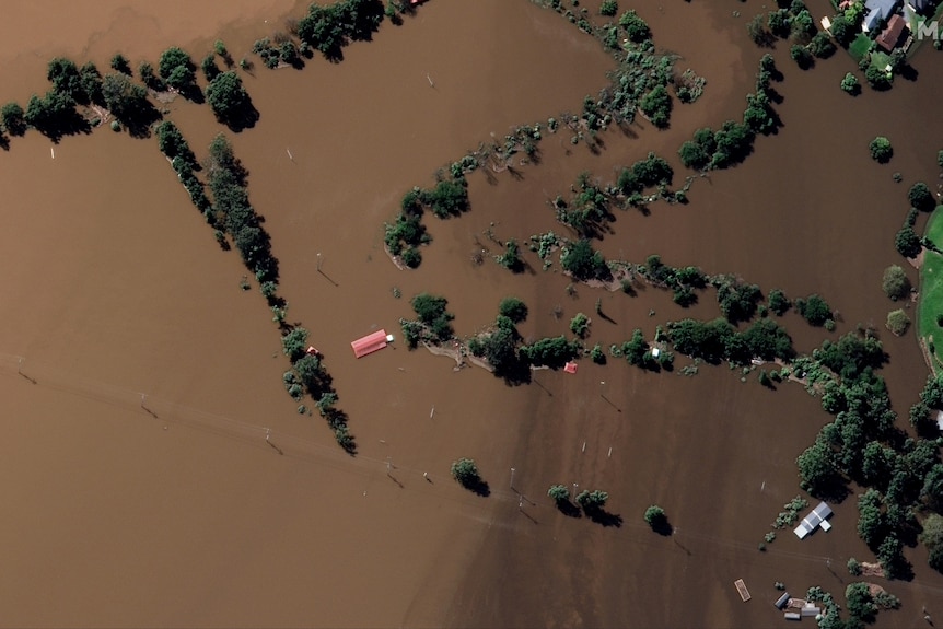 Flooding aerial from WIndsor