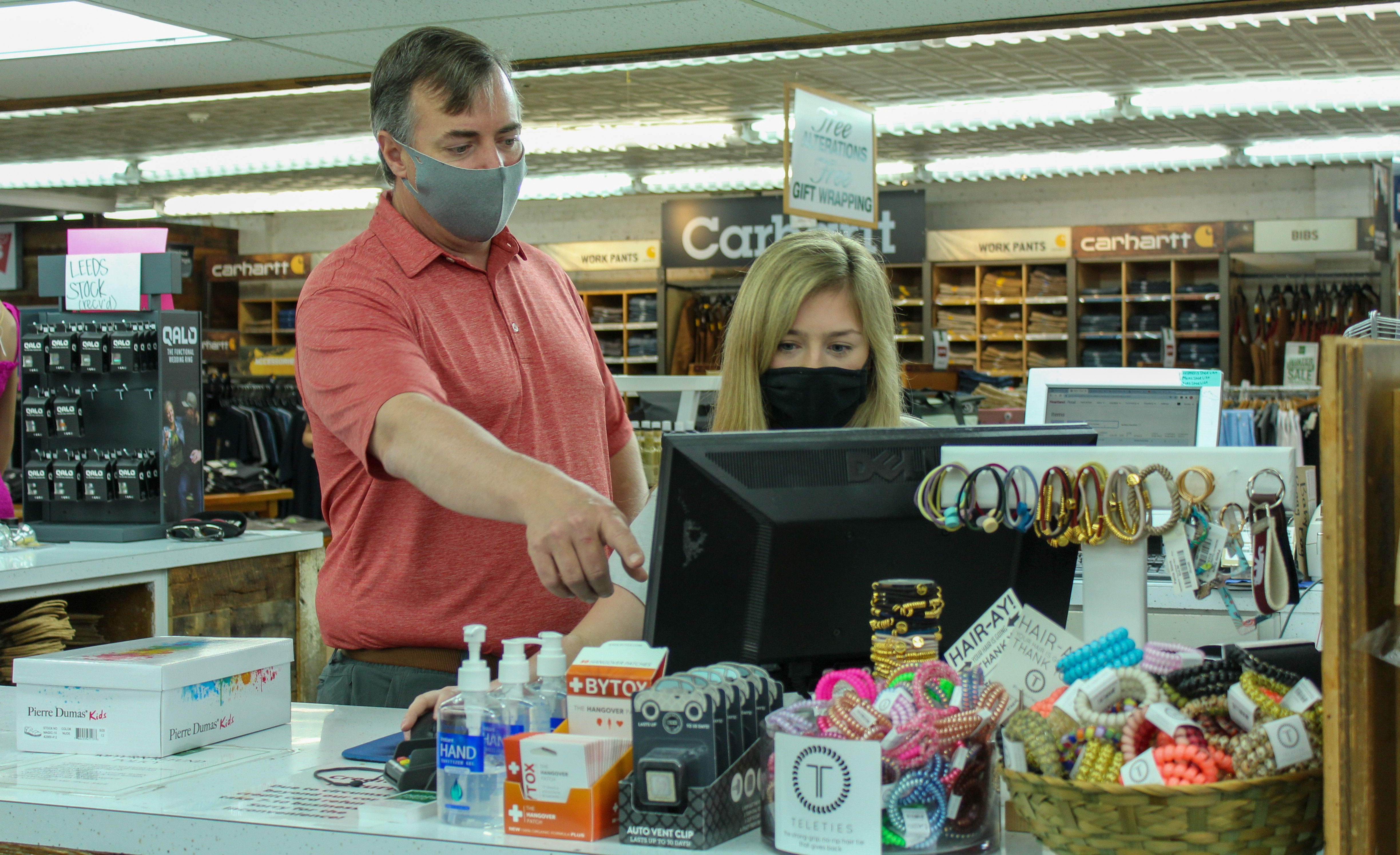 Michael with employee