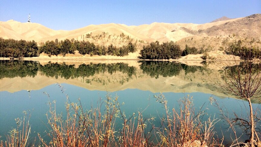 A lake in eastern Afghanistan