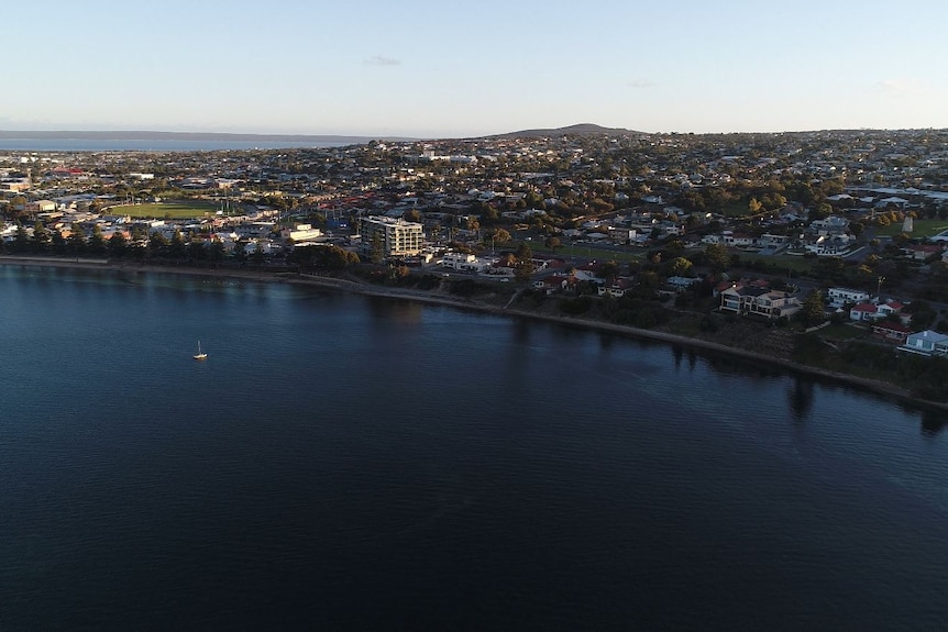 Drone picture of port Lincoln