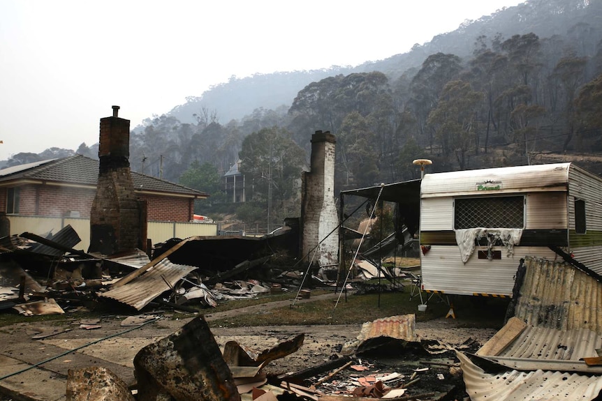 Destroyed home