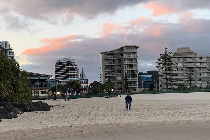 The buildings that surround Greenmount Beach.