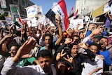 Protesters march in Yemen's southern city of Taiz