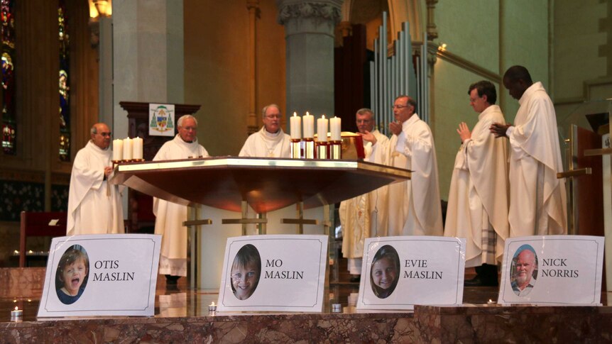 Victims of MH17 are remembered at a memorial mass at St Marys Cathedral in Perth.