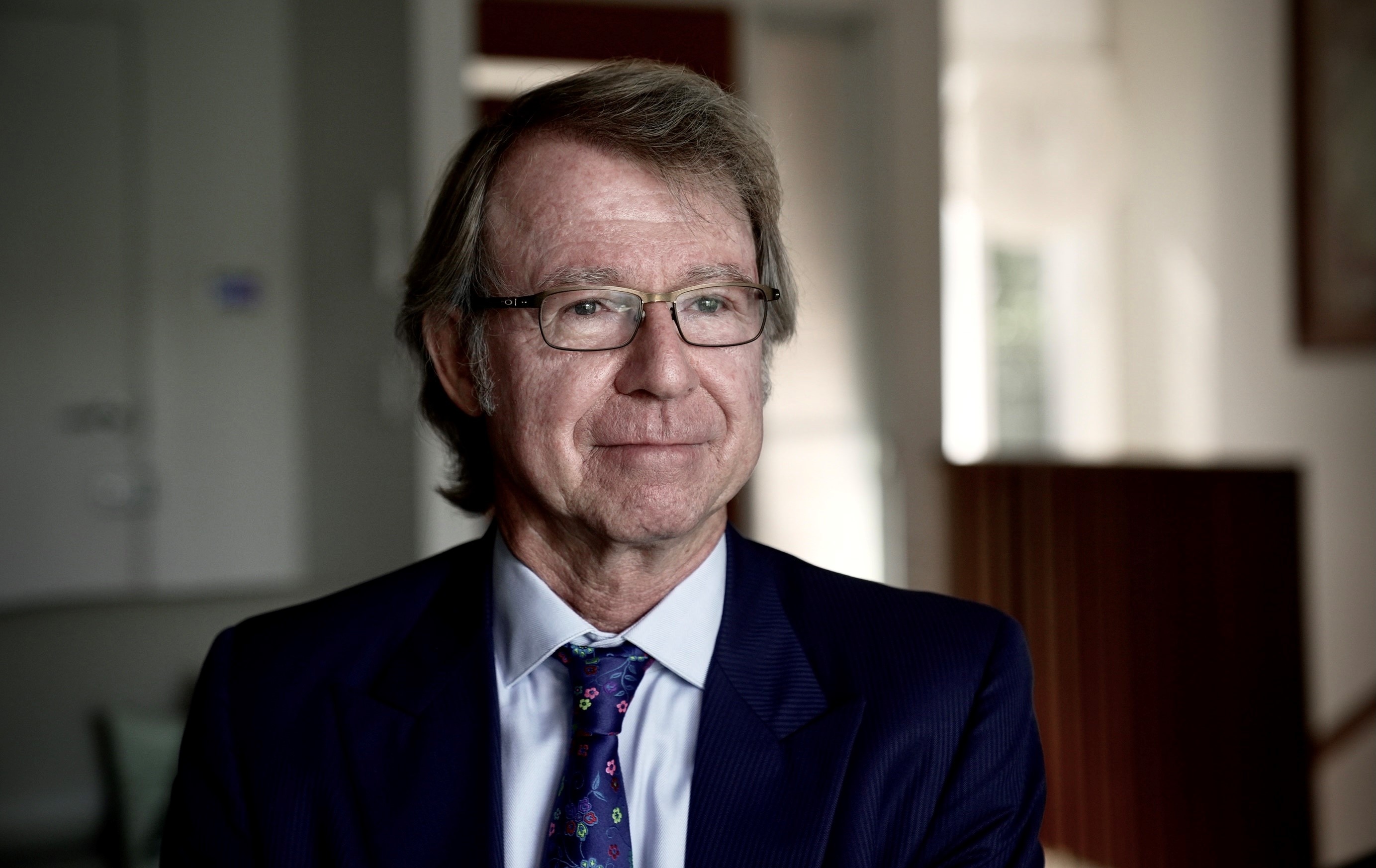 Shane Oliver in his home office in Sydney in November 2021.