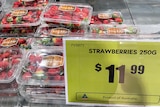 Strawberries in a Canberra supermarket