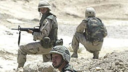 US troops on patrol in Samarra