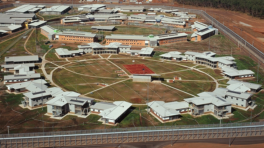 达尔文附近 Holtze 监狱设施的鸟瞰图。