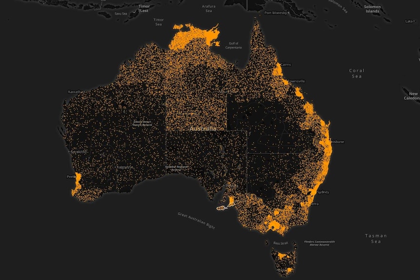 Most affected regions for homelessness.