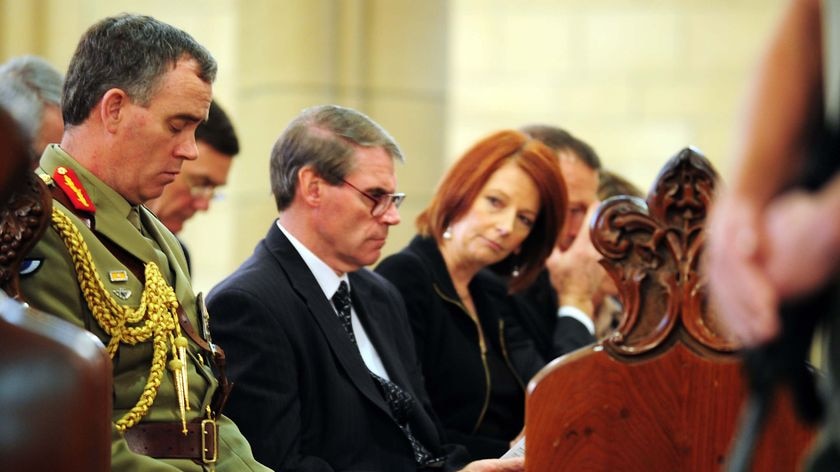 Julia Gillard (right) and John Faulkner