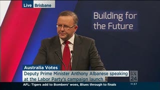 Deputy PM Anthony Albanese on the NSW Central Coast a day after Labor's campaign launch.