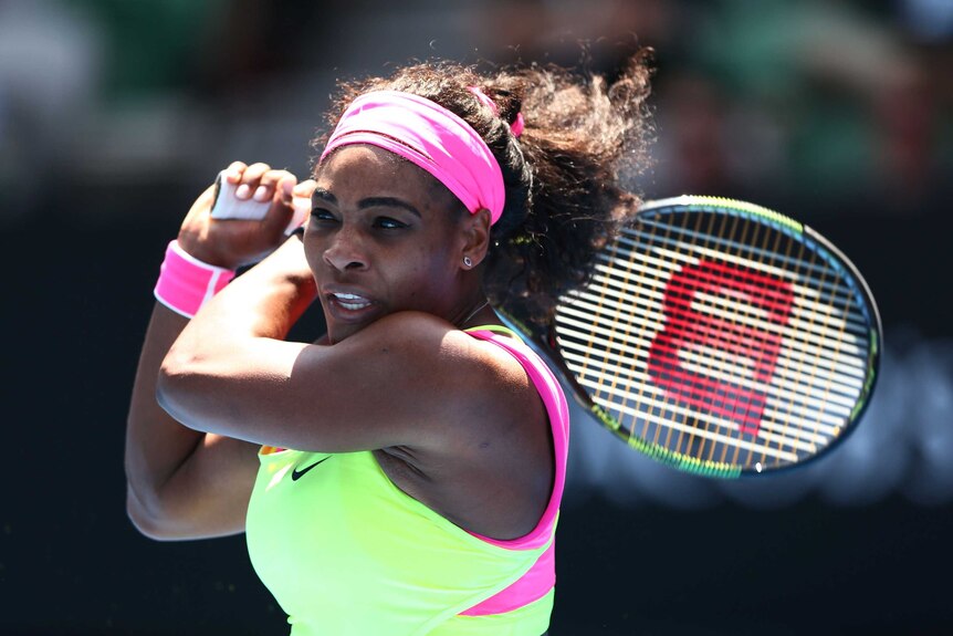 Serena Williams charges into semis