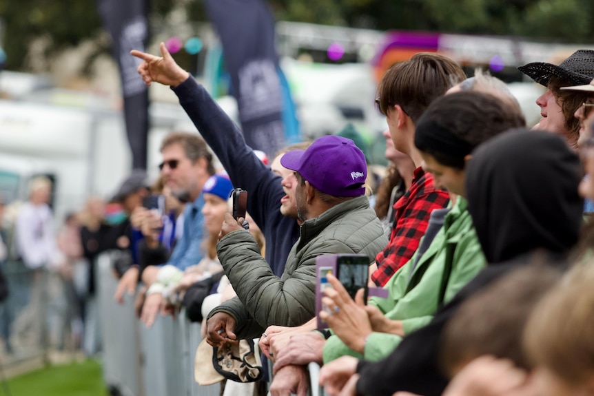 High Voltage crowd at Fremantle Oval.