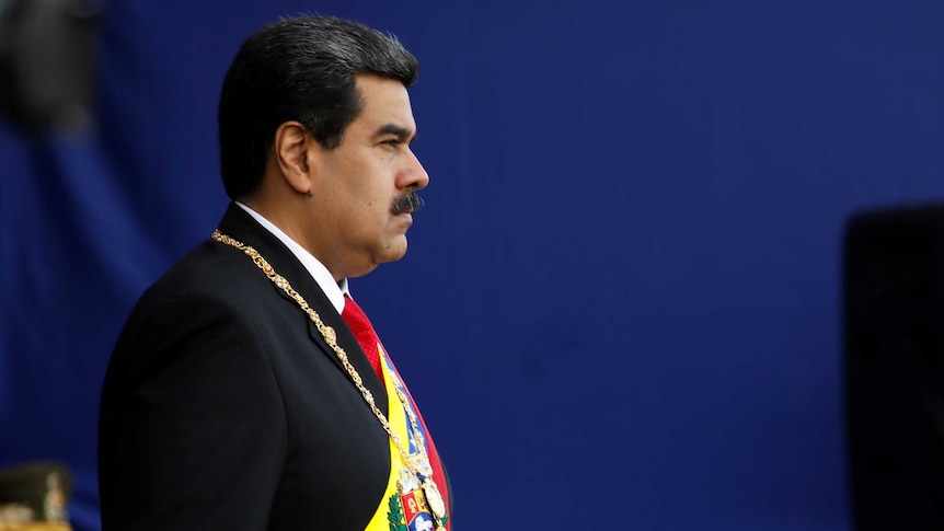 A profile photo of Venezuelan President Nicolas Maduro.