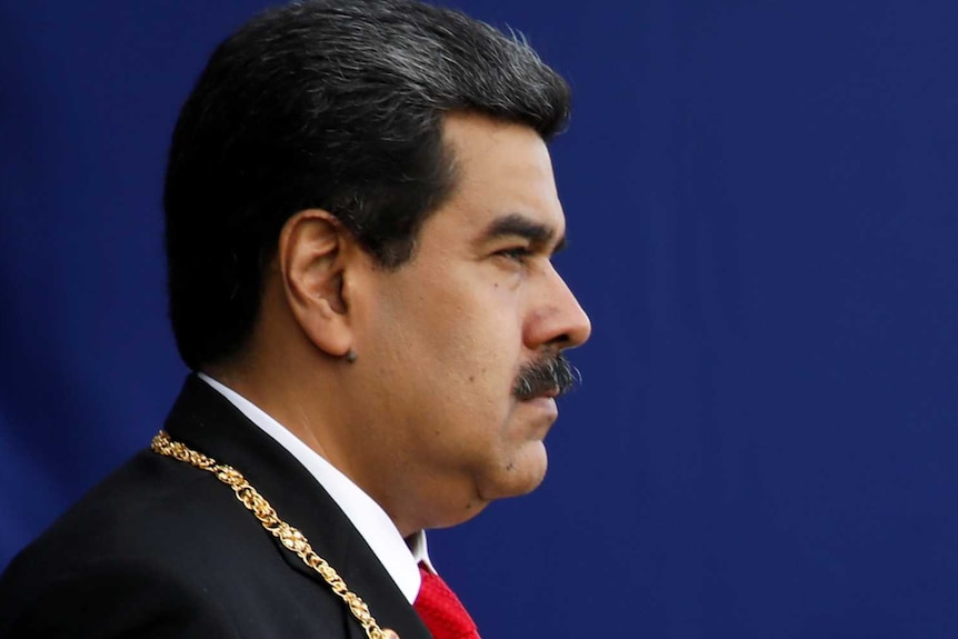 A profile photo of Venezuelan President Nicolas Maduro.