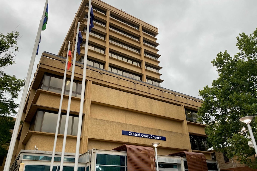 The exterior of the Central Coast Council chambers.