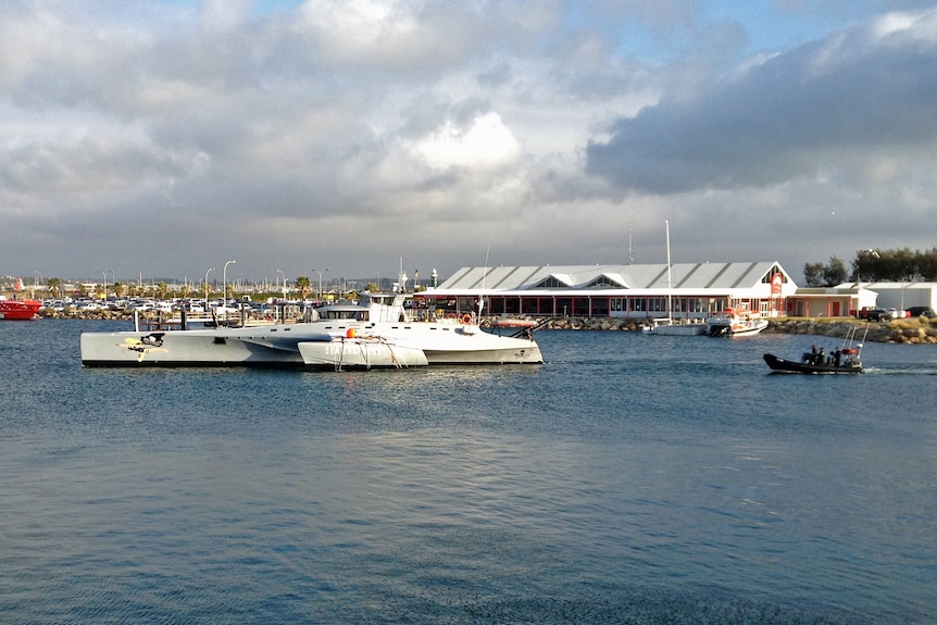 Ship with damaged pontoon.jpg