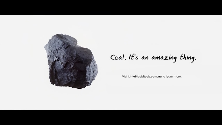 Screengrab from a 'coal is amazing' ad