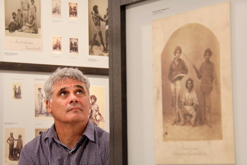 Michael Aird, curator of Captured: Early Brisbane photographers and their Aboriginal subjects.