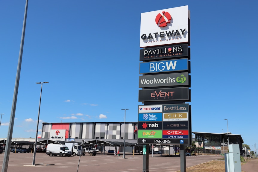 An exterior photo of Gateway Shopping Centre.