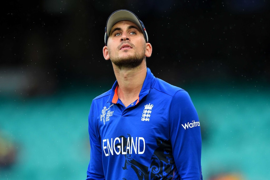 England's Alex Hales looks on during an ODI