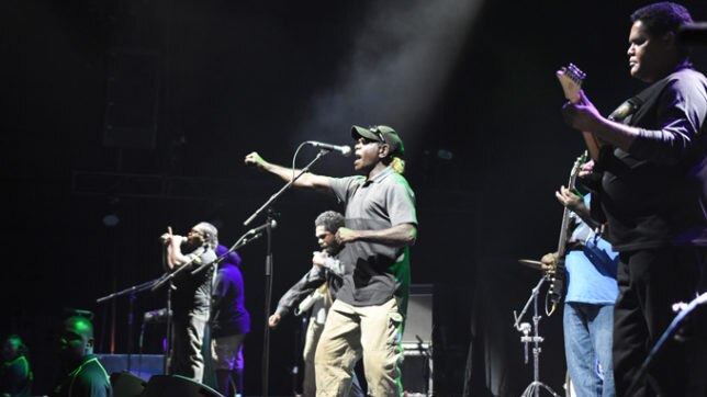 The Lonely Boys on stage in Darwin