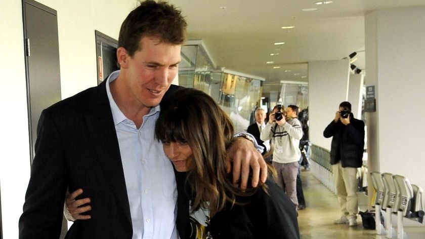 Inspiration... Melbourne president Jim Stynes underwent surgery today for a cancerous tumour in his back.